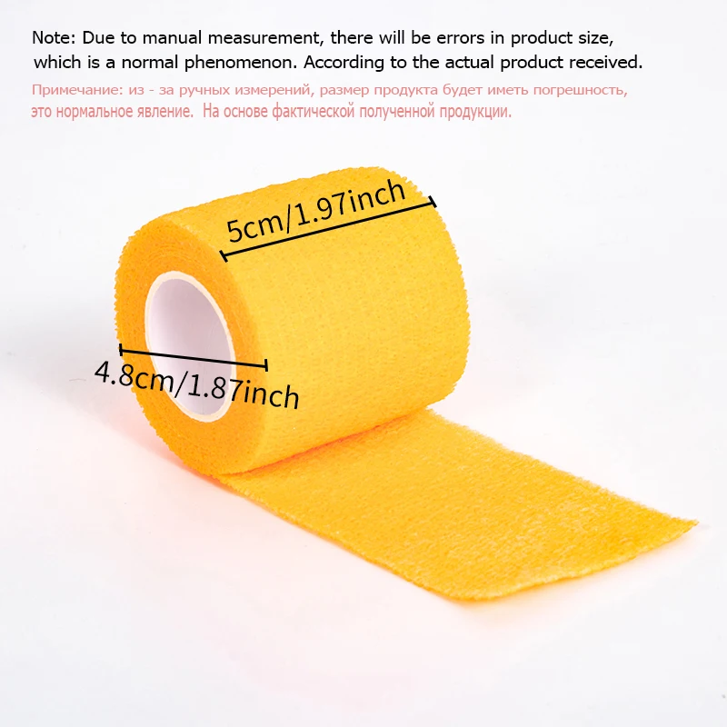 Envolturas coloridas para cubrir el vendaje de agarre del tatuaje, cintas no tejidas, impermeables, autoadhesivas, protección para los dedos, accesorios para tatuajes