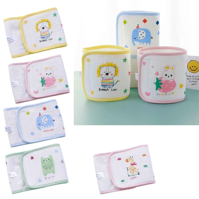 Cinturón de cordón Umbilical para bebé, carpeta de vientre infantil con estampado de dibujos animados, regalo de ducha para recién nacido, envío directo