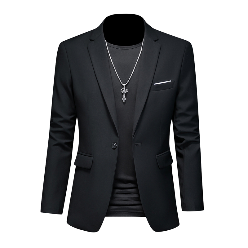 Plus Größe 6XL-M Mode Herren Einfarbig Anzug Jacke Hohe Qualität Business Slim Fit Casual Blazer Formale Soziale Hochzeit Smoking