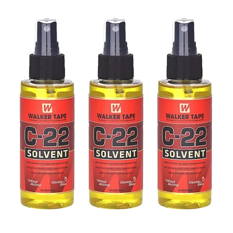 4 FL OZ 118ml Walker Tape C-22 Solvent Remover Ottimo detergente per cuoio capelluto e sistemi di capelli ad azione rapida sulla maggior parte dei nastri