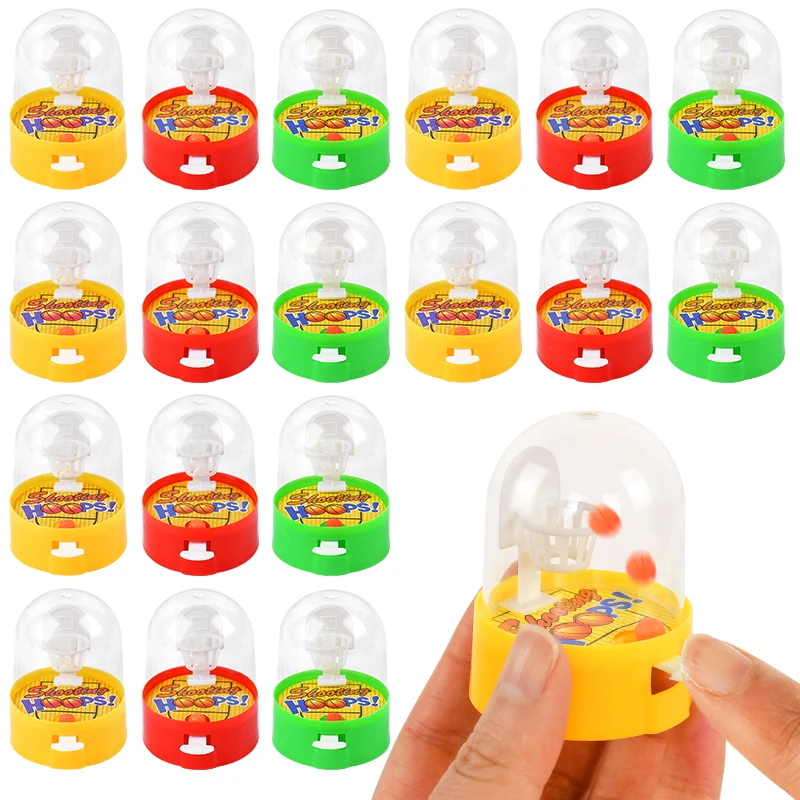 Mini dedos de escritorio para niños, juguetes de juego de disparos de baloncesto, suministros de fiesta de cumpleaños, relleno de Piñata, fiesta temática deportiva, 12/24 piezas