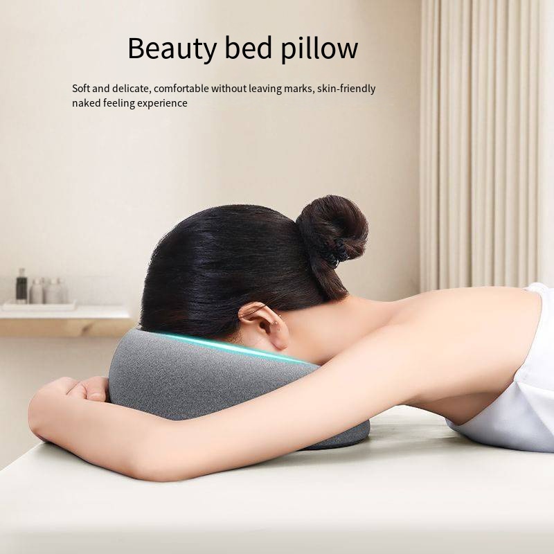 Эргономичная подушка для лежания, пена с эффектом памяти, дышащая подушка для подголовника, массажная подушка для тела, подушка для отдыха для лица для салона красоты