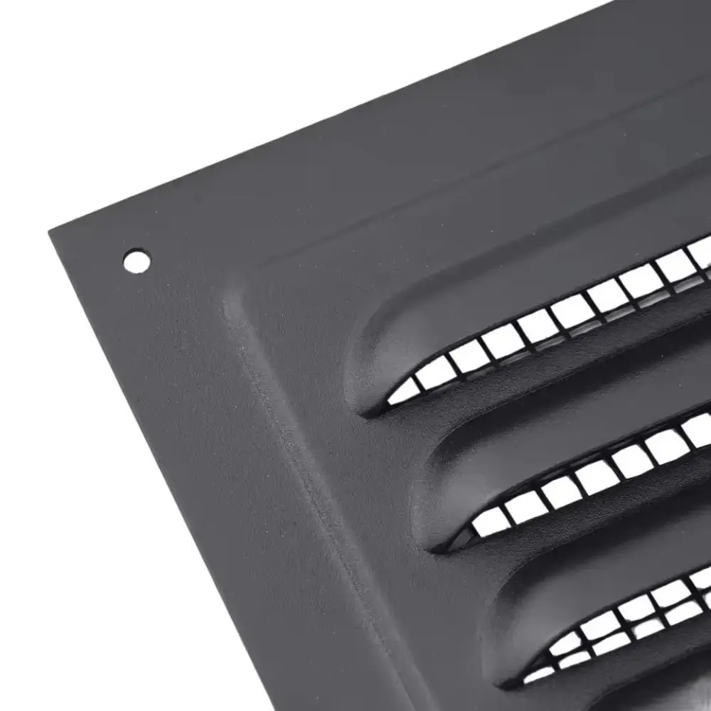 Aluminiumlegierung, Lüftungsgitter, Luftsystem, Netzabdeckung, Bildschirm, Auspuff, Auslass, Fenster, quadratische Entlüftung, 100/150/200/250/300/400 mm