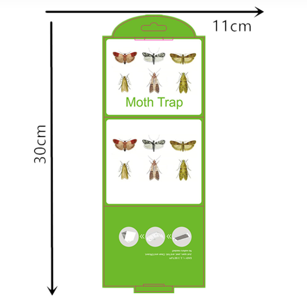 SilentKing 6PCS Moths Traps Pantry Clothes Kitchen Food Home Garden Pest Control Moth Traps Pheromone Moths Sticker Moths Trap