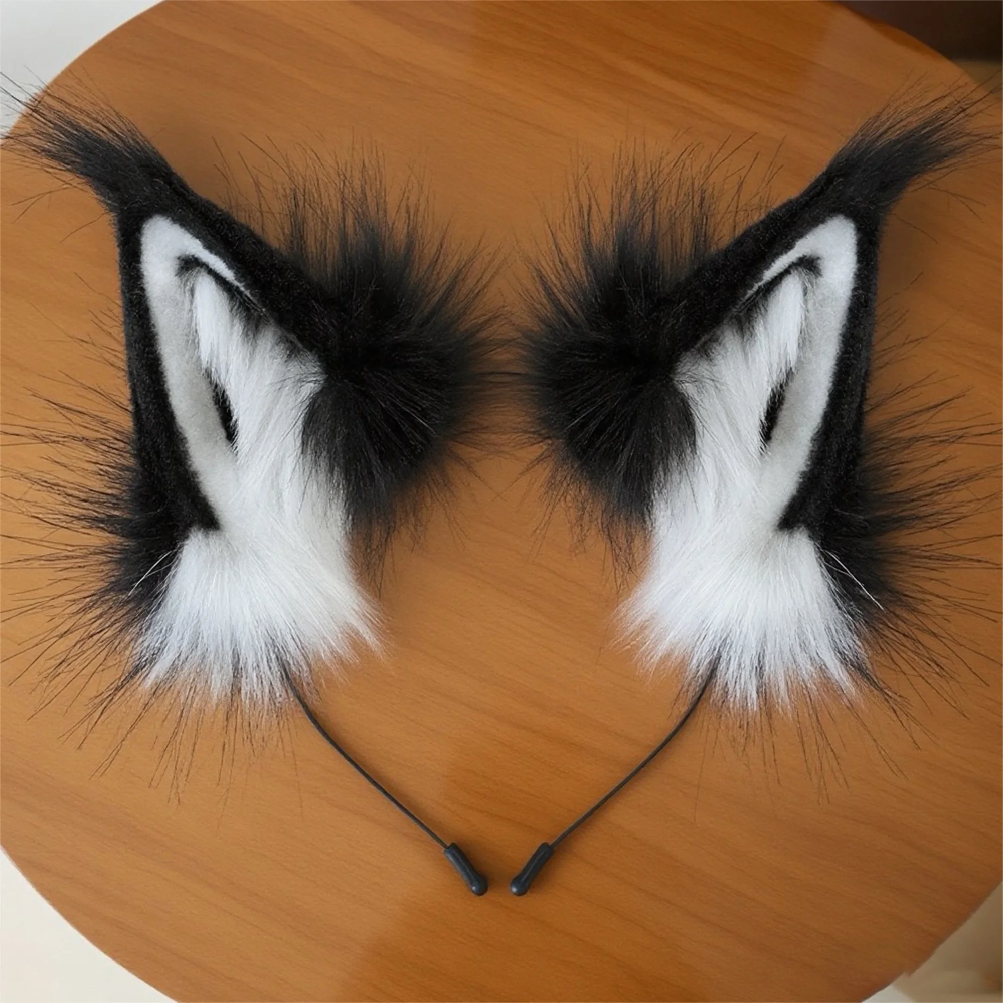 Cute Cat Ear Hair Band for Girls Adorable Faux Fur Animal Hair Hoop Headband for Dress Up Cosplay Party Halloween