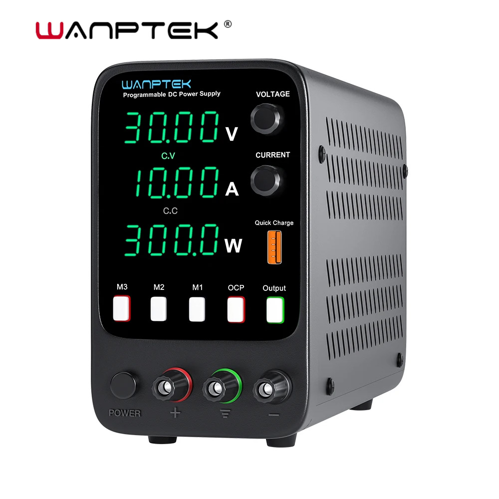 Fuente de alimentación de laboratorio Wanptek 30V 5A 30V 10A 60V 5A 120V 3A Fuente de alimentación CC de banco ajustable