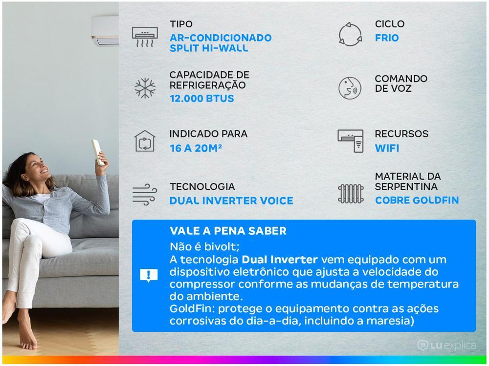 Ar-condicionado Split Hi-Wall LG Dual Inverter - 220V