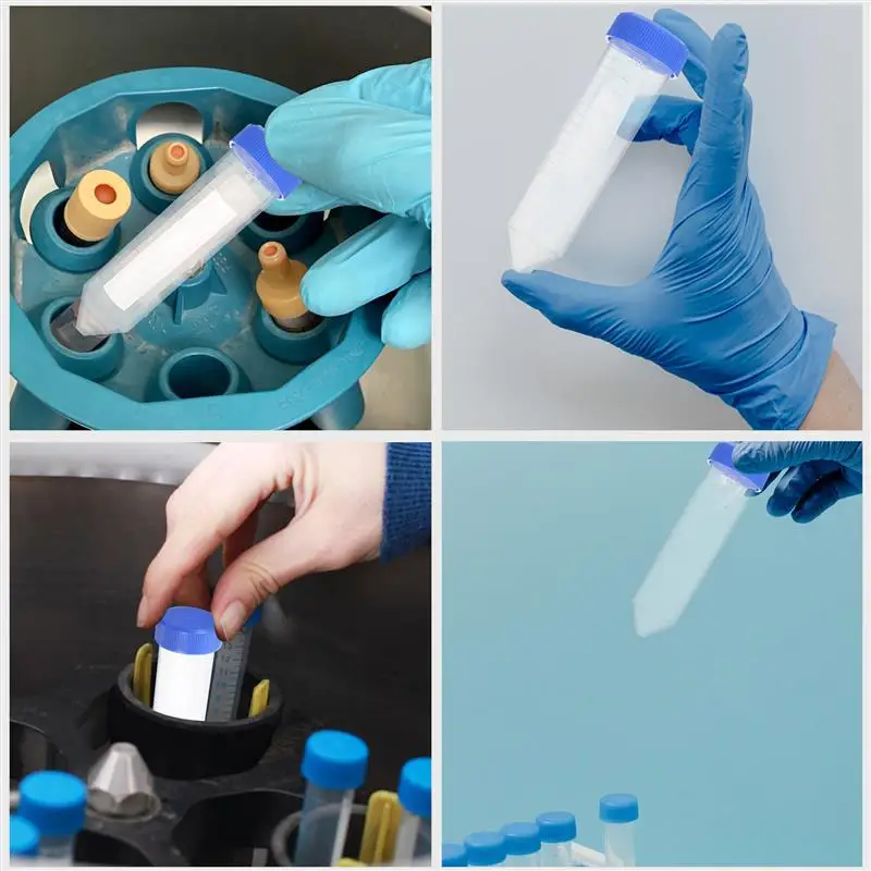 50/25PCS Conical Centrifuge หลอดสกรู Cap ชี้หัวหลอดทดสอบ Polypropylene Centrifuge หลอดตัวอย่าง Vial ขวด 50ml