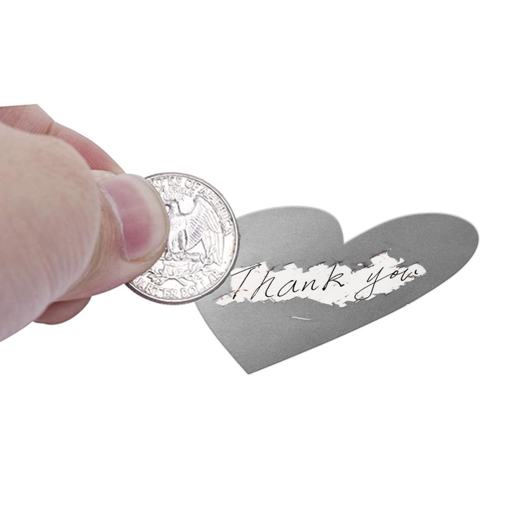 50-300pcs 3 สี Scratch Off สติกเกอร์รูปหัวใจป้ายสติกเกอร์ DIY ทําด้วยมือสําหรับเกม Scratch สติกเกอร์ป้ายเครื่องเขียน