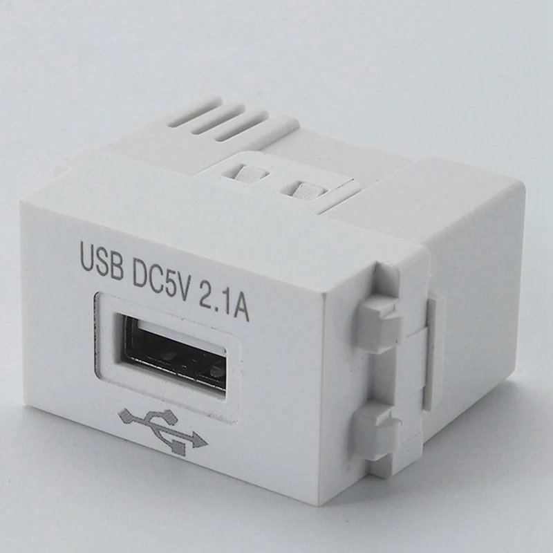 N11R- Panel de carga de teléfono 6X, módulo de alimentación USB, enchufe de 220V, transformador de 5V, adaptador de conmutación de toma de corriente de carga USB 2.1A