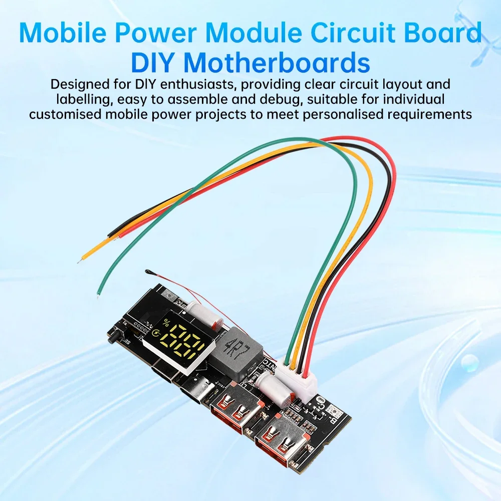 3S/4S/5S 65W 100W PD Super Fast Charging + VC Flash Charging DIY Power Bank Motherboard Module with Multiple Interfaces