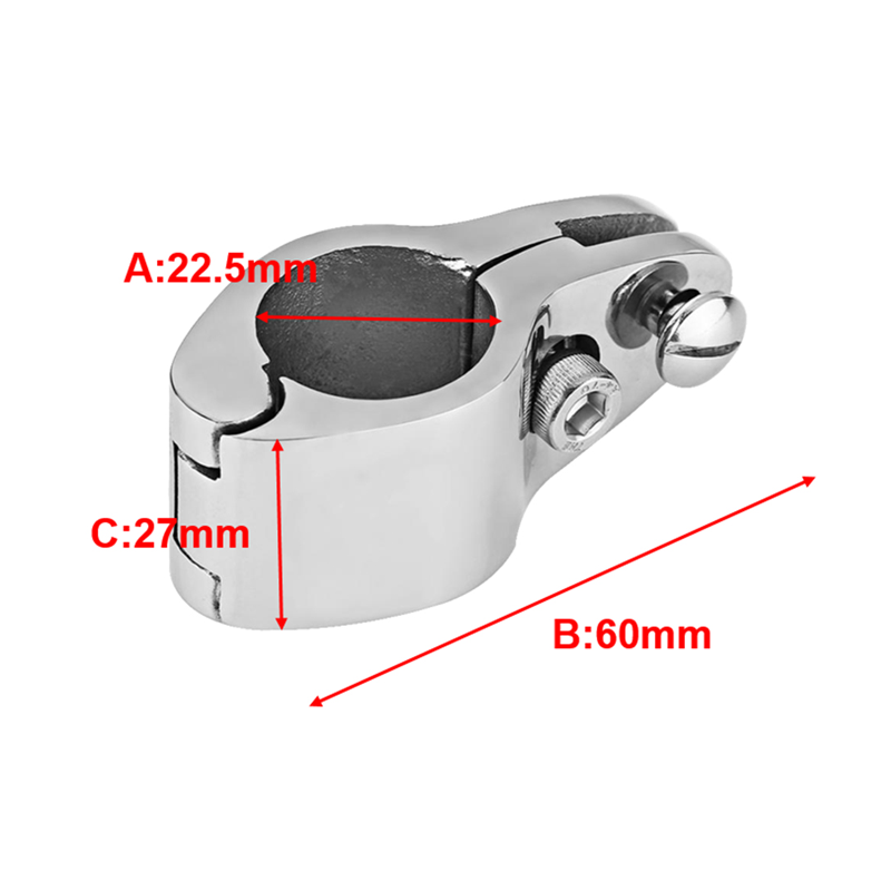 316 ステンレス鋼フィッティングボートビミニトップヒンジ付き 22 ミリメートル 25 ミリメートル 30 ミリメートル 32 ミリメートルジョースライド簡単にインストールマリンハードウェア