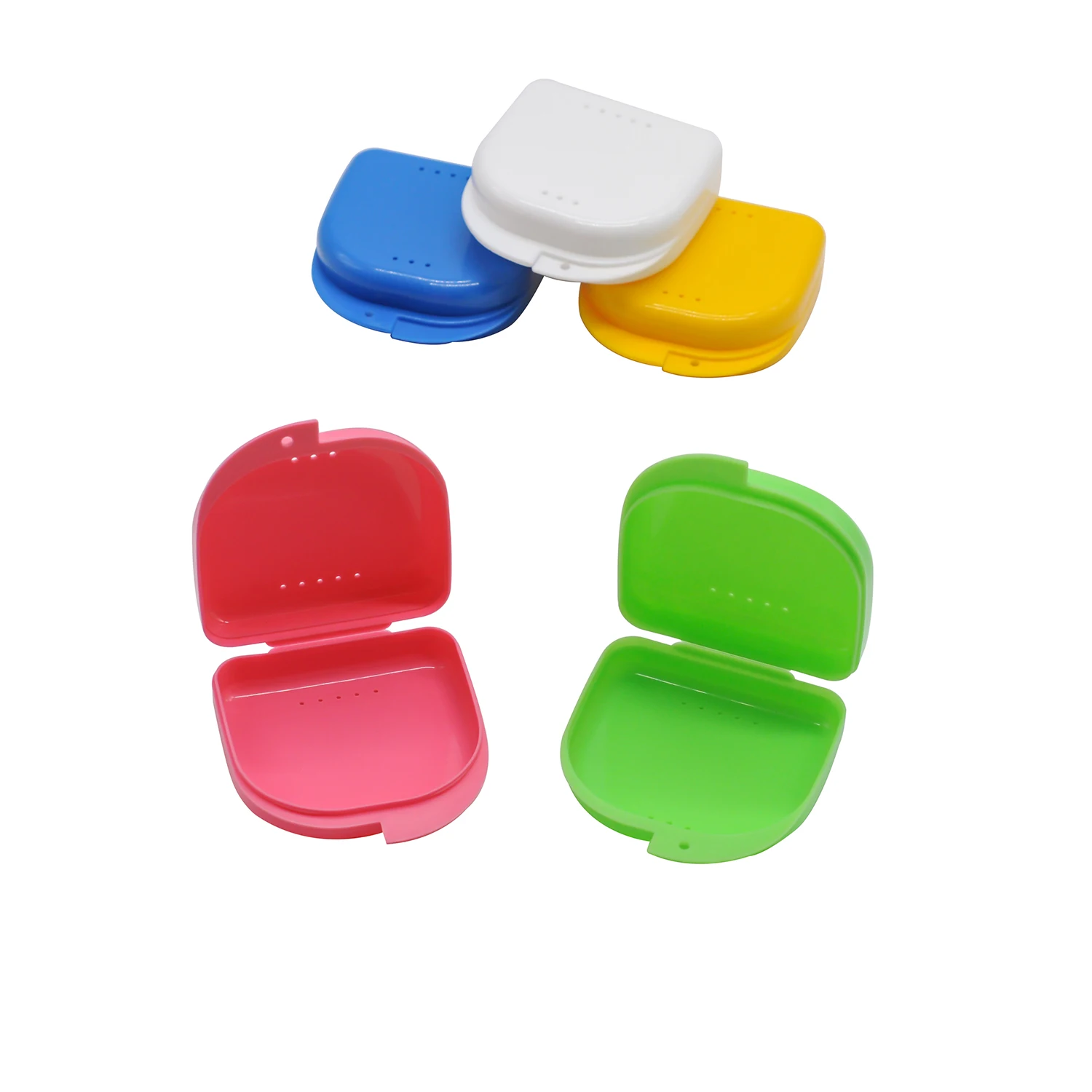 1x Prothese Tablett Box Dental Kieferorthopädische Retainer Fall Kunststoff Zähne Container Falsche Zähne Schutzhülle Für Lagerung Reinigung