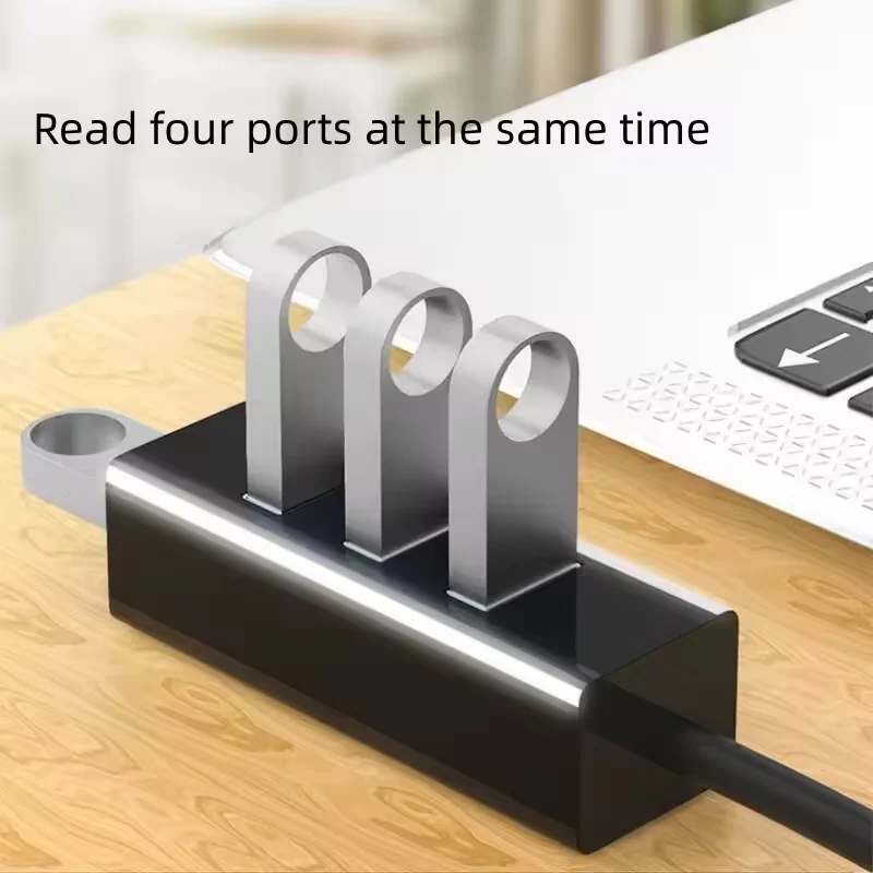 Hub USB Multi Expander Hub USB Splitter Voedingsadapter Hoge snelheid 4-poorts in één voor pc-computeraccessoires