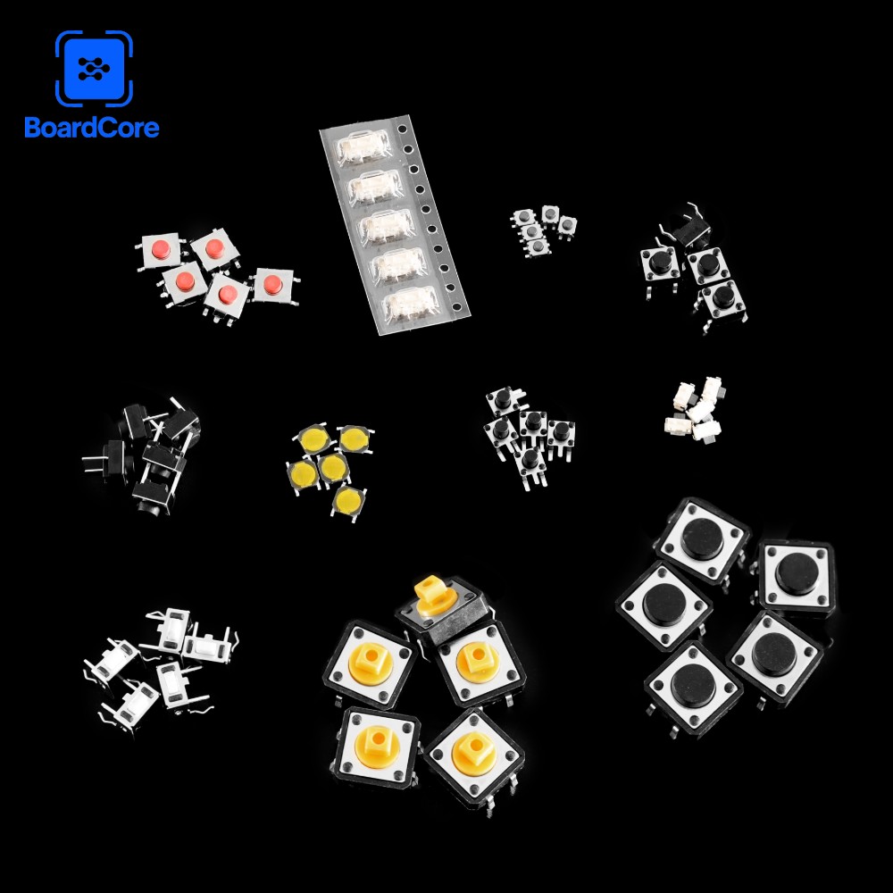 125 stücke 25 Arten Verschiedene Mikroschalter Push Button Tact Touch Schalter SMD DIP Reset Mini Blatt Schalter 2*4 3*6 4*4 6*6 Diy Kit