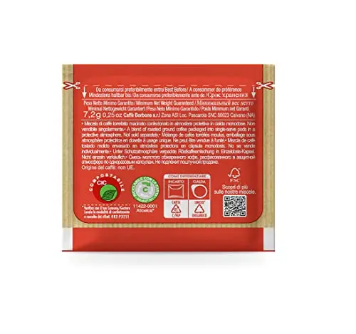 Gaufre compostable à café Borbone, mélange rouge-150 dosettes-système ESE
