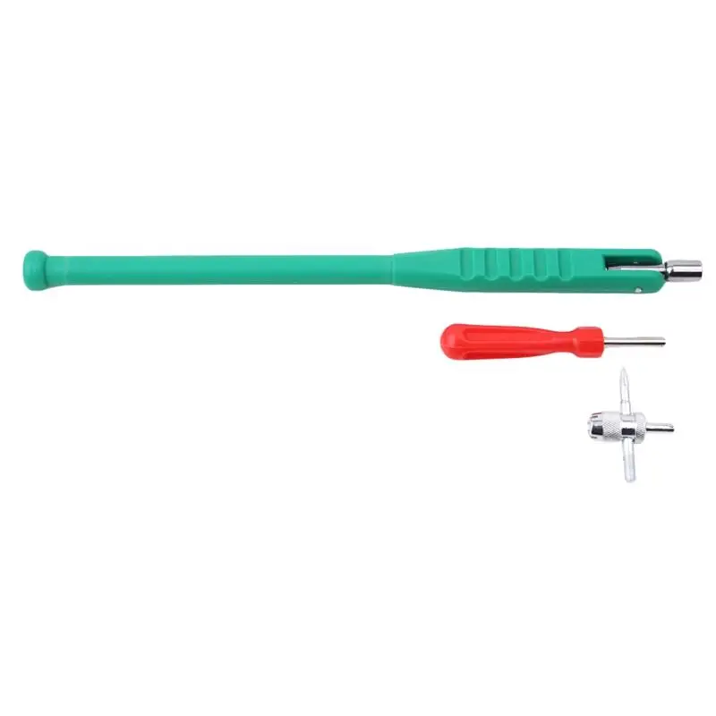 Extrator de haste de válvula de pneu, tubo de metal, ferramentas de reparo de pneus, núcleo de haste de válvula, removedor de carro e motocicleta