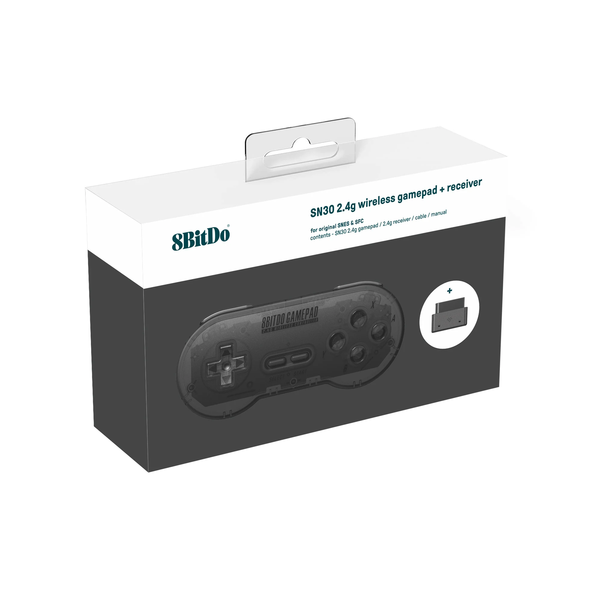 Mando inalámbrico 8BitDo SN30 2.4G para SNES/SFC original