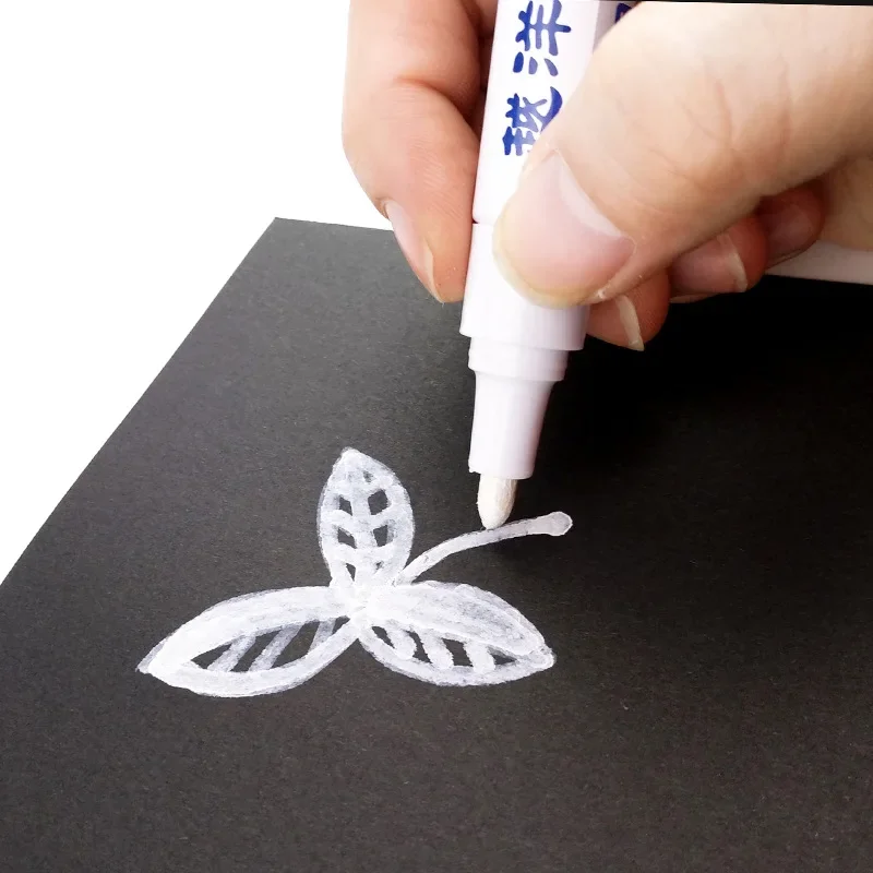 12 สีสีขาวยางกันน้ําถาวร MARKER ปากกาสําหรับวาดยางรถยางเป็นมิตรกับสิ่งแวดล้อมยางภาพวาด Highlighter