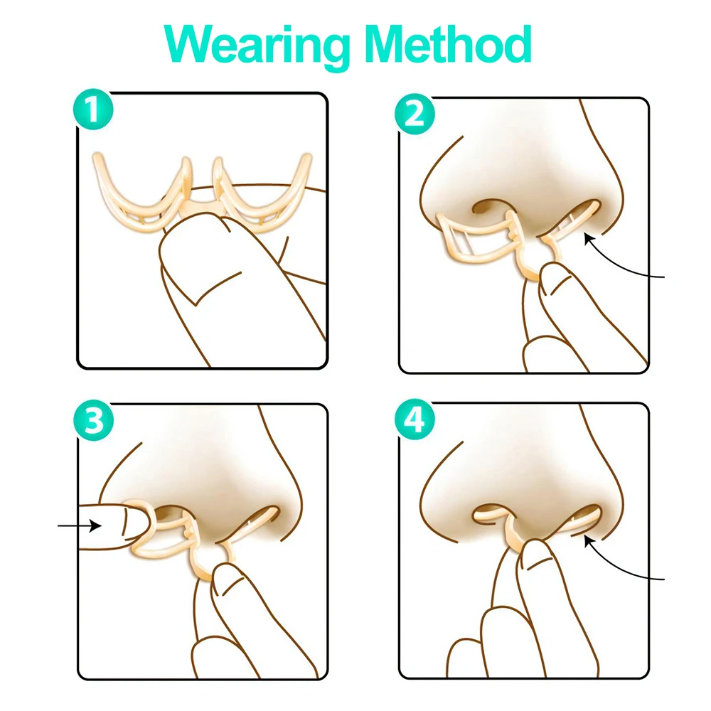 Nose Dilator Nasal Silicone Nose Clip Anti Snoring Easy Breath Preventing Snoring Help Breathe Snoring Devices Improve Sleeping