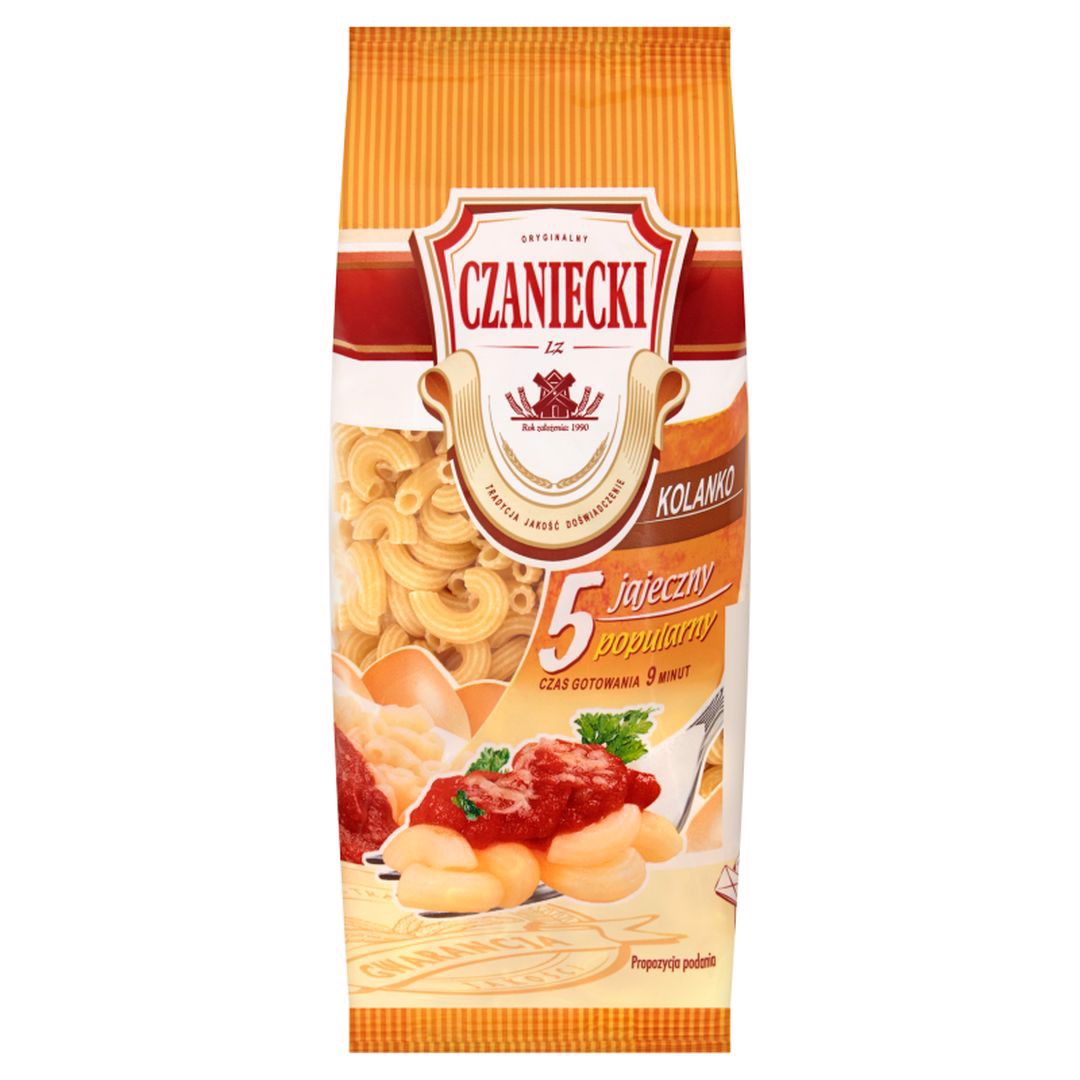 Czaniecki Makaron 5 jajeczny popularny kolanko 250 g