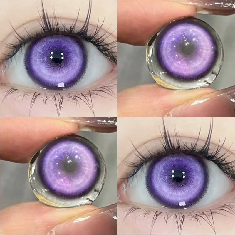 JeweLens Cosplay Miopia Corlor Lentes de Contato Anime Aluno 6 Meses 1 Par Halloween Lentes de Olho Bonito