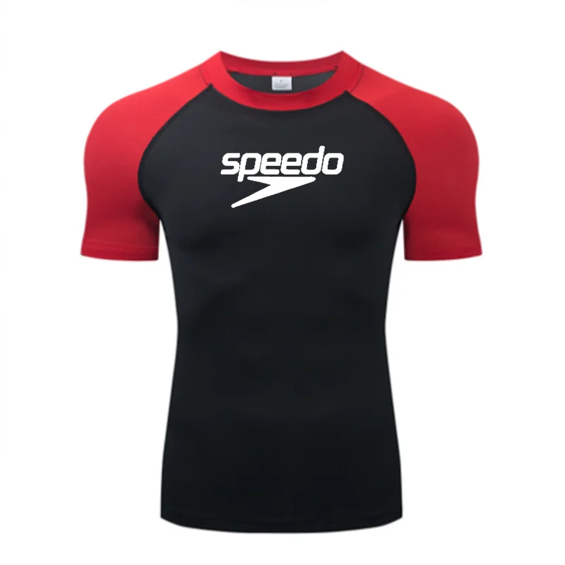 Traje de buceo con protección solar para Surf para hombre, camiseta con protección contra sarpullidos, traje de baño ajustado de manga corta para natación, traje de buceo flotante con protección UV