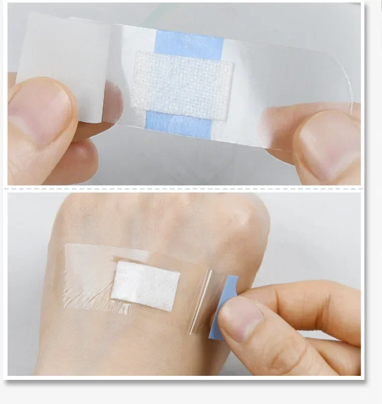 120 unids/set tirita transparente impermeable vendaje para heridas parche para la piel vendajes adhesivos para bebés niños adultos yeso