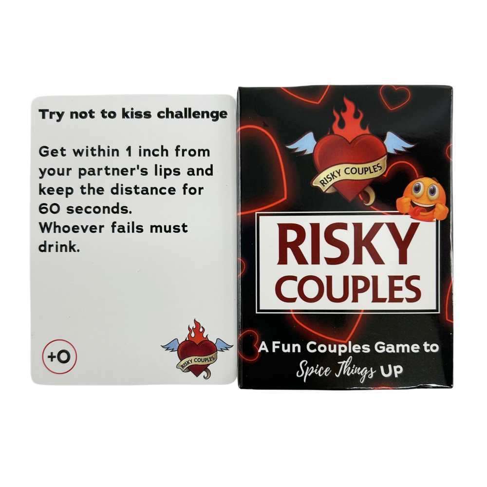 Risky Couples Super zabawna gra dla par na randkę 150 pytań dla partnera Romantyczna gra karciana