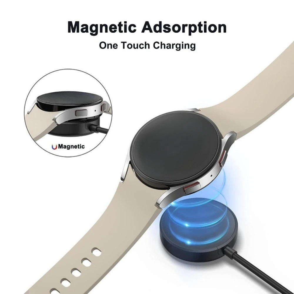 Carregador de cabo usb tipo c pd para samsung galaxy watch 6/5/pro/4/3 41mm 45mm ativo 2 40mm 44mm watch6 clássico 43mm 47mm 42mm 46mm