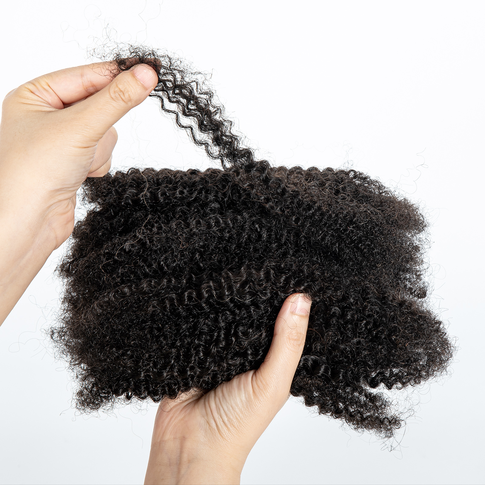 50 g/Packung Afro Kinky Bulk Echthaar für Dreadlock-Erweiterungen 100 % Echthaar Bulk zur Reparatur Häkeln Dreads Loc Twist Braids