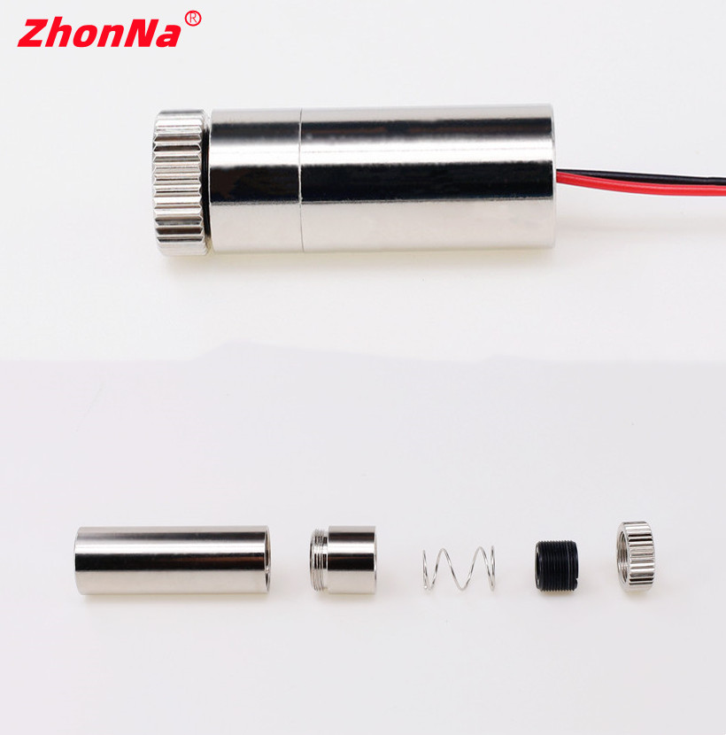 520nm 5mW Linha de Ponto Verde Cruz Laser Módulo Cabeça Lente de Vidro Focável Industrial ClassDC 3V-5VfabricanteFrete Personalização