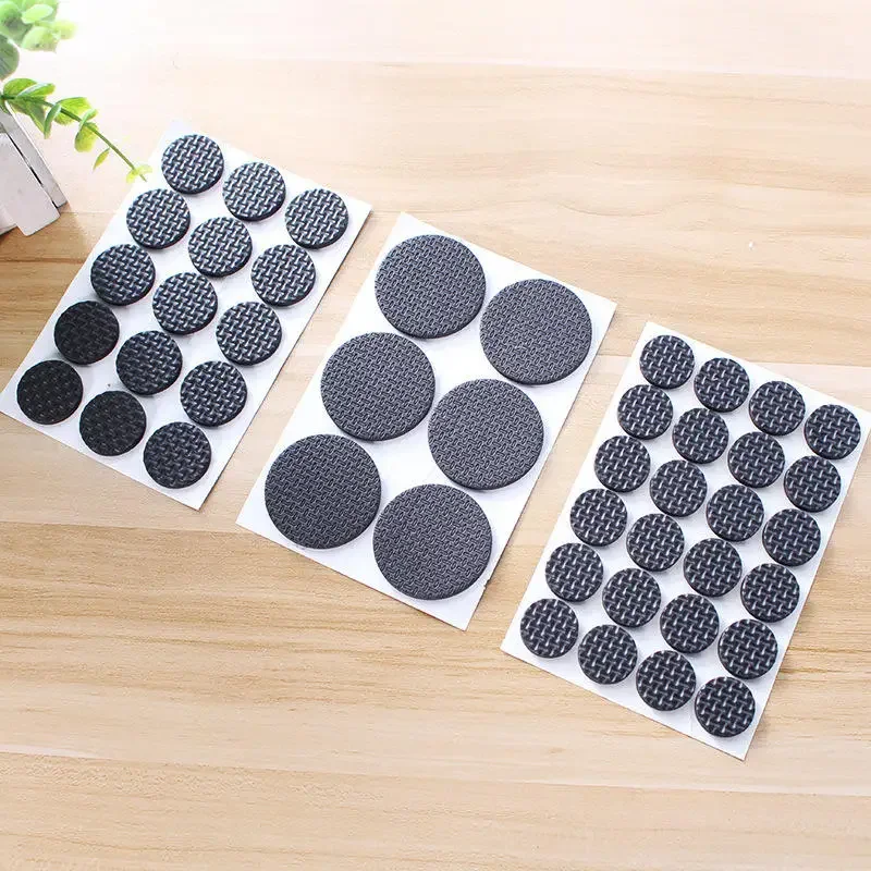 12pcs Furniture Pads, Adhesive Rubber DIY Furniture Feet Pad, Table Legs Stools, Chairs Mats, Table And Chair Foot Protec