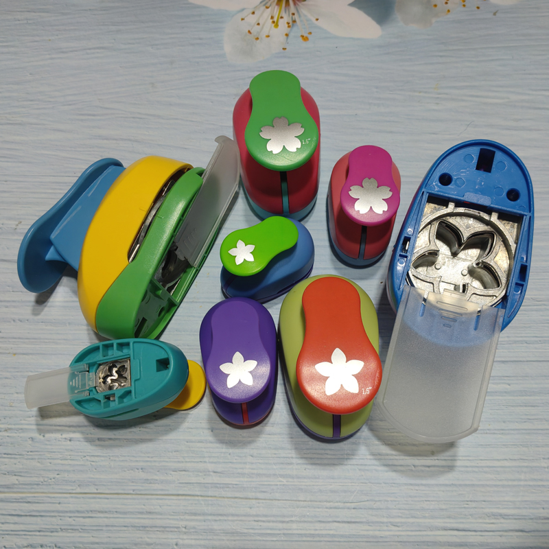 49mm 37mm 2.5cm 1.6cm 사쿠라 꽃잎 공예 구멍 펀치 스크랩북 학교 종이 펀처 EVA 절단 도구 어린이 DIY 커터