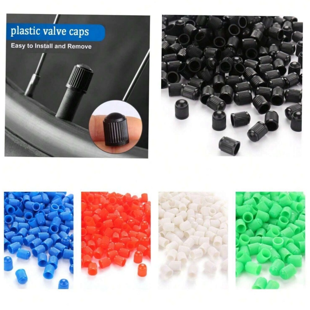 Novo 20 pçs tampas de poeira da válvula do pneu carro bicicleta motocicleta tampa da válvula plástica