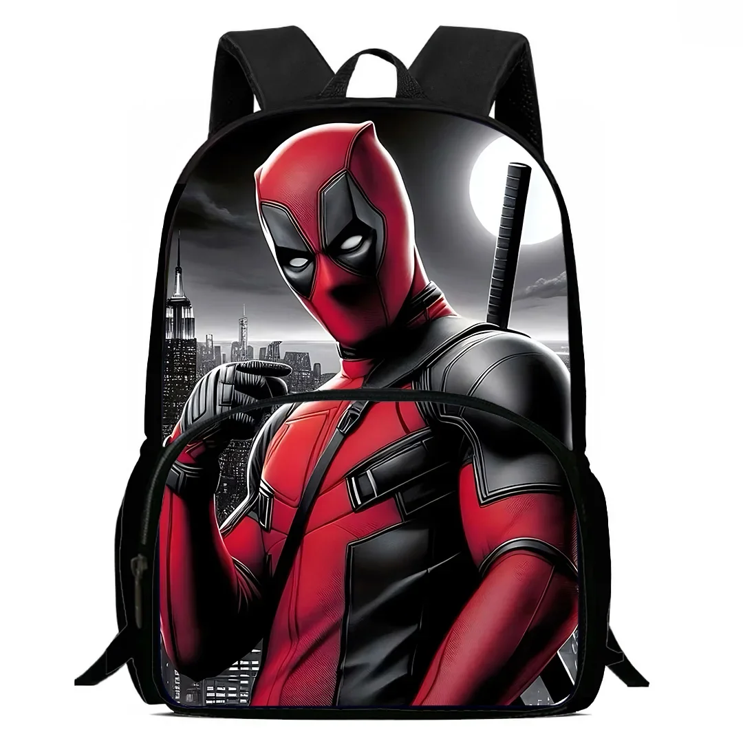 Deadpools Heroes キッズバックパック、ショルダーバッグ、ペンケース、男の子と女の子のための大容量スクールバックパック、最高のギフト