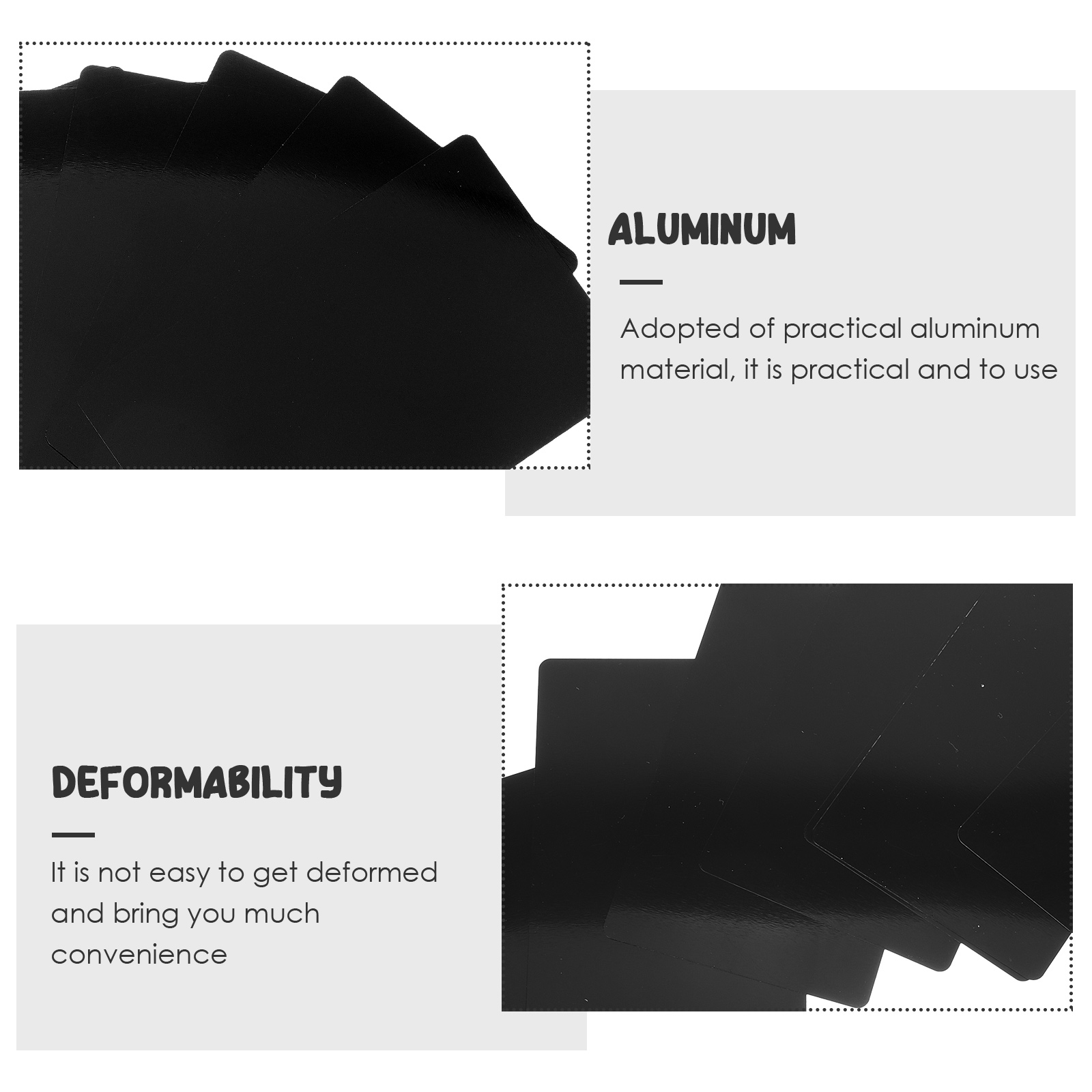 10 Stück Metall-Visitenkarten mit Gravur, Rohlinge, Aluminium, Namensschilder zum Selbermachen