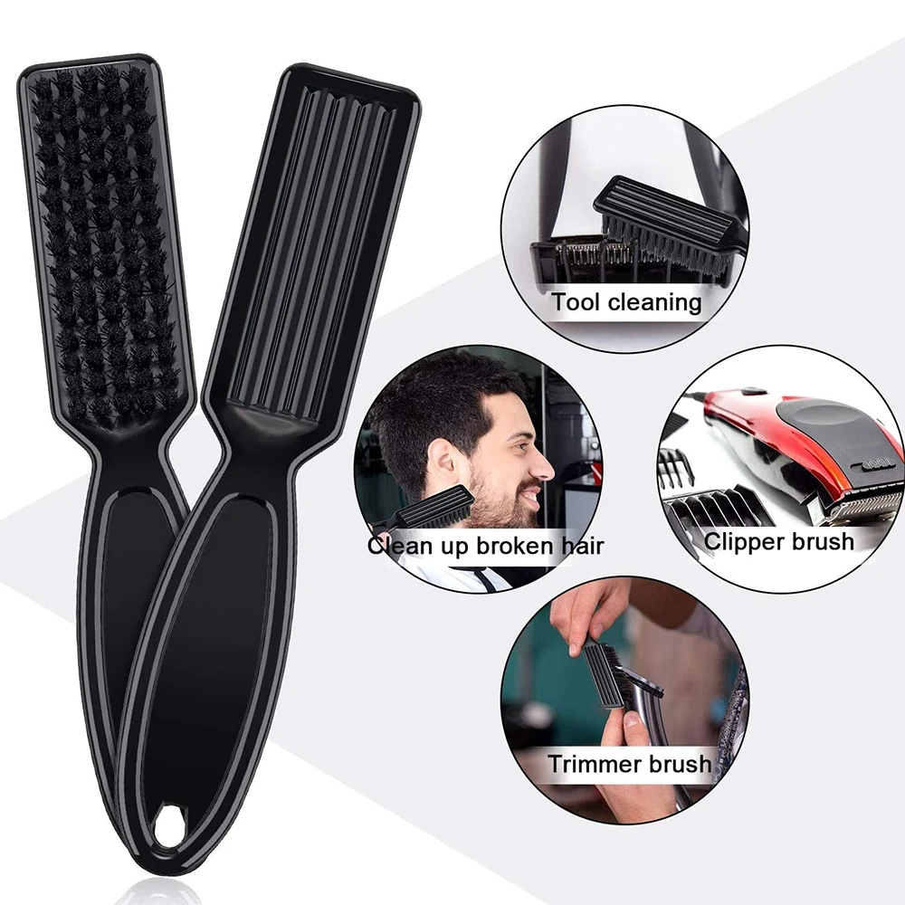 Barber Neck Duster Pinsel Sets Kunststoff Griff Friseur Weiche Haar Reinigung Pinsel Kopf Form Carving Reinigung Pinsel