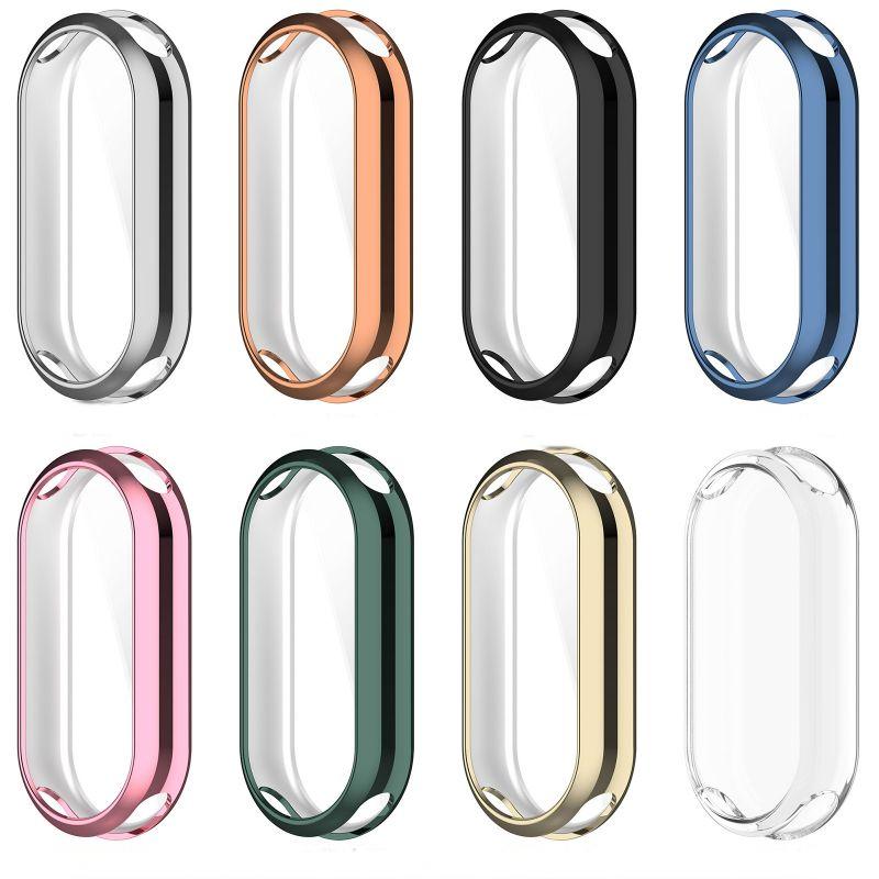 ฝาครอบเต็มรูปแบบสําหรับ Xiao mi mi Band 9 8 หน้าจอ Protec mi Band 9 8 NFC ป้องกันหน้าจอป้องกันกรณีนาฬิกาสําหรับ mi band8 9