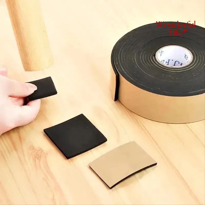 Almohadilla protectora para patas de silla y mesa de gabinete de espuma EVA, alfombrilla autoadhesiva para suelo, accesorios para muebles, almohadilla silenciosa cuadrada antideslizante, 1 Uds.