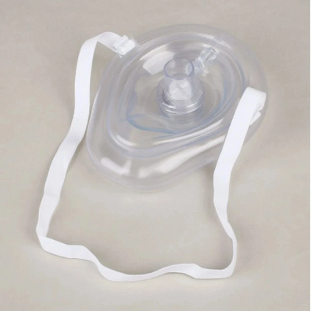 Máscara respiratória profissional de primeiros socorros, proteção contra resgatores, respiração artificial, reutilizável com ferramentas de válvula unidirecional