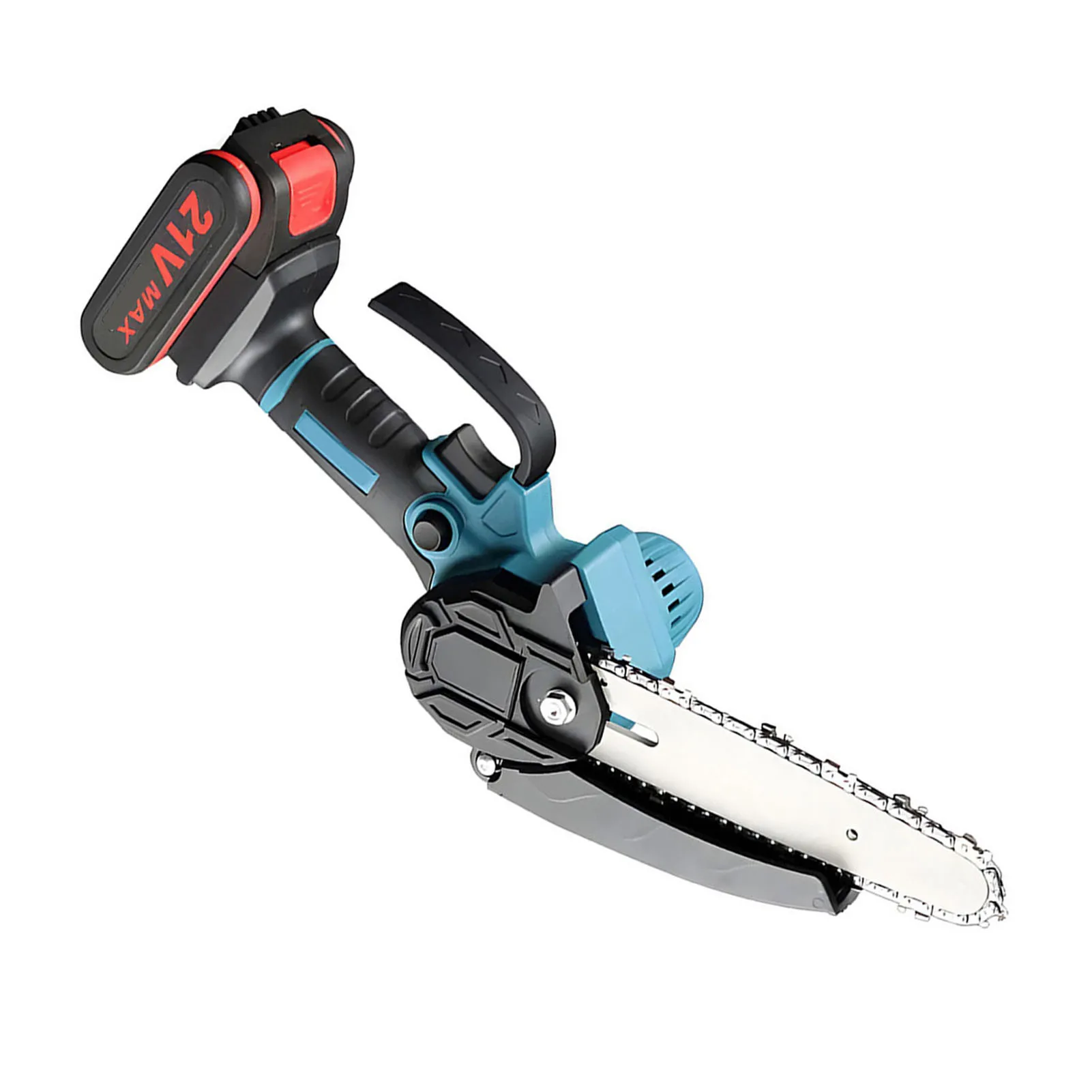 Mini tronçonneuse électrique portable avec verrouillage de sécurité, 4 ", 6", 2 équi21 V, batterie aste