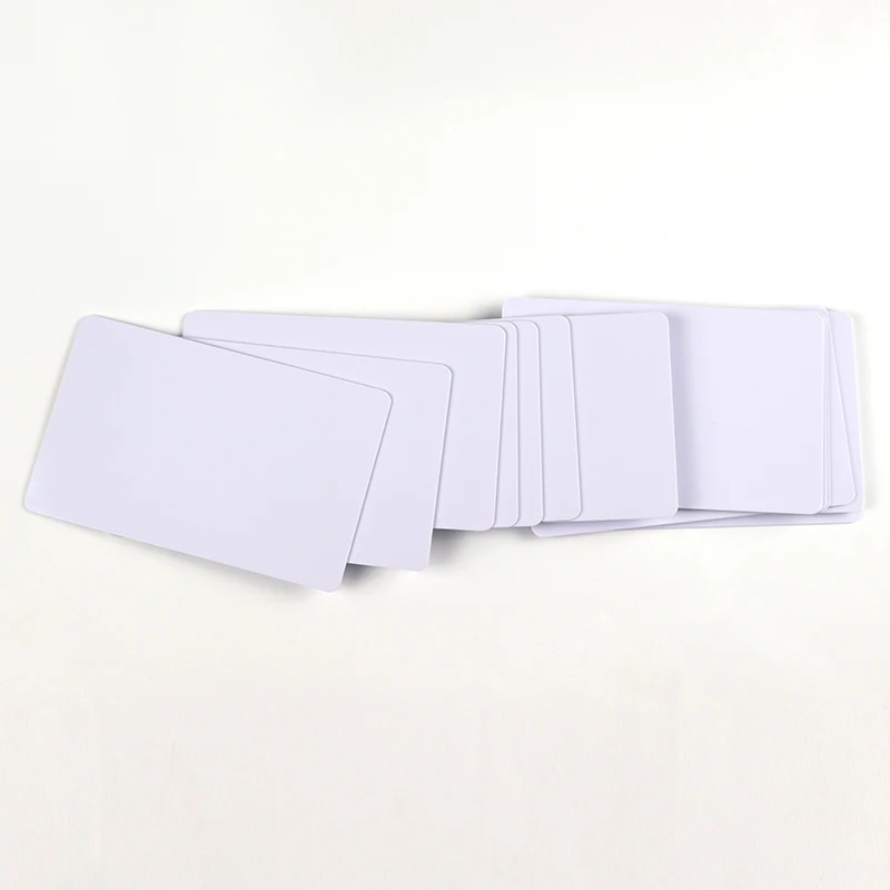 10 Cái/lốc PVC Nhựa Trống Chứng Minh Thư Không Chip Thẻ Mỏng CR80 Có Sẵn Cho Máy In Thẻ