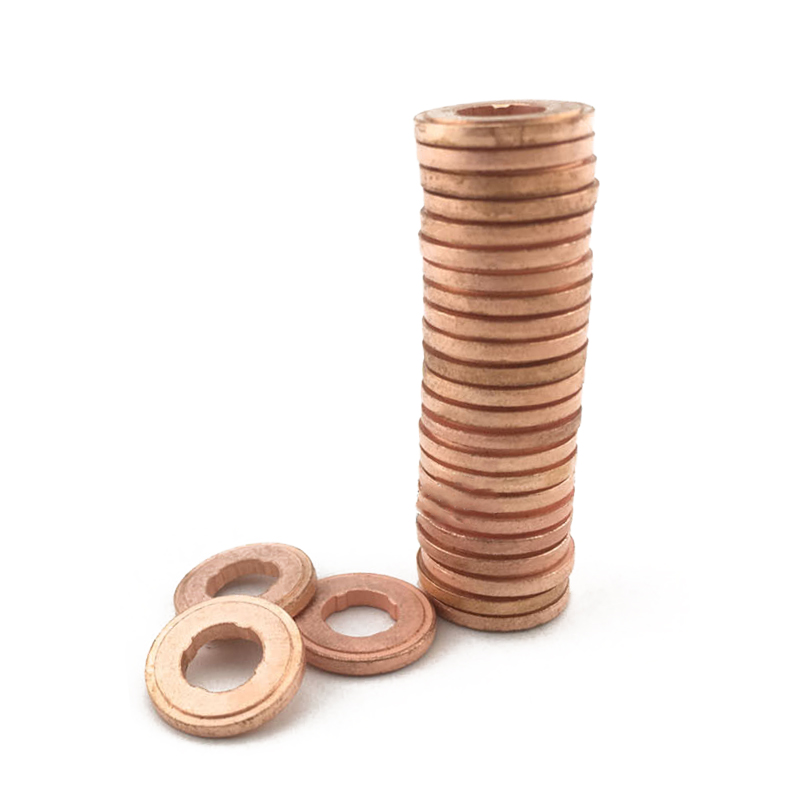 50 個 7x15mm EURO-III コモンレールインジェクターノズル銅パッドガスケット、ディーゼルインジェクターシール、ディーゼルポンプ修理ツール部品用