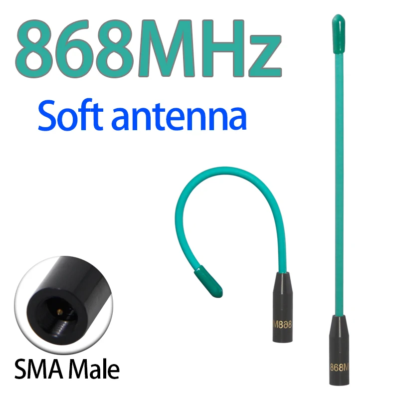 Антенна LoRa 868 МГц 863-870 МГц 869 МГц SMA Разъем для местмастической платы ESP32 Lora32u4 II Интернет Wi-Fi Антенна Низкая VSWR