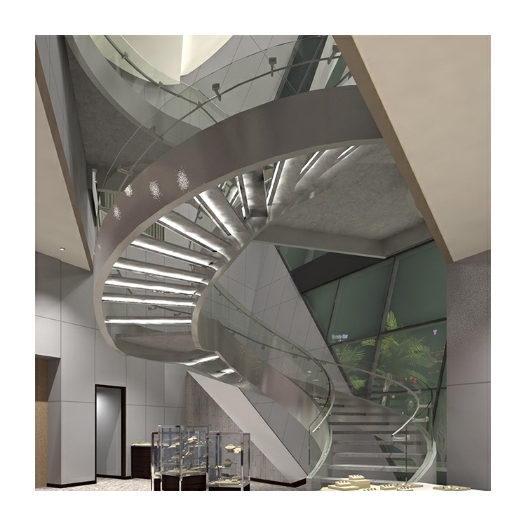 Wood Step Curved Deck Stairs Stringers New Zealand Half Circle Stairway Design