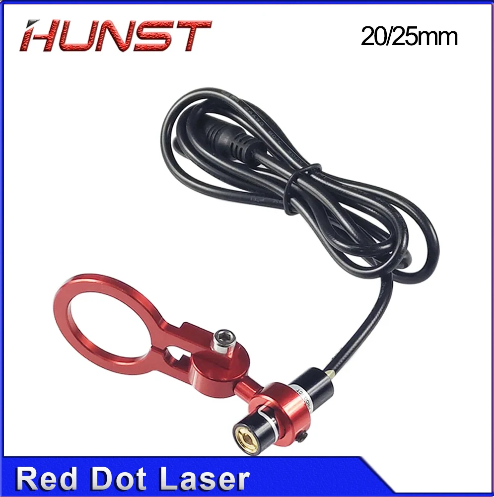 HUNST Dia: 20/25mm Red Dot Holder Set DC 5V Diode Module Device Positioning For DIY Co2 Laser Engraving Cutting Head