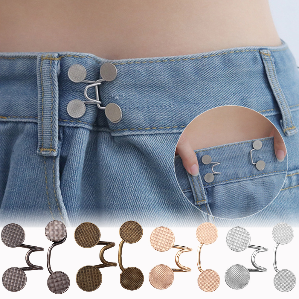 Metall Jeans Taille Schnalle Einstellbare Nagel-freies Druckknöpfe Verschluss Knopf Abnehmbare DIY Taille Spanner Kleidung Schnallen Nähen Werkzeuge