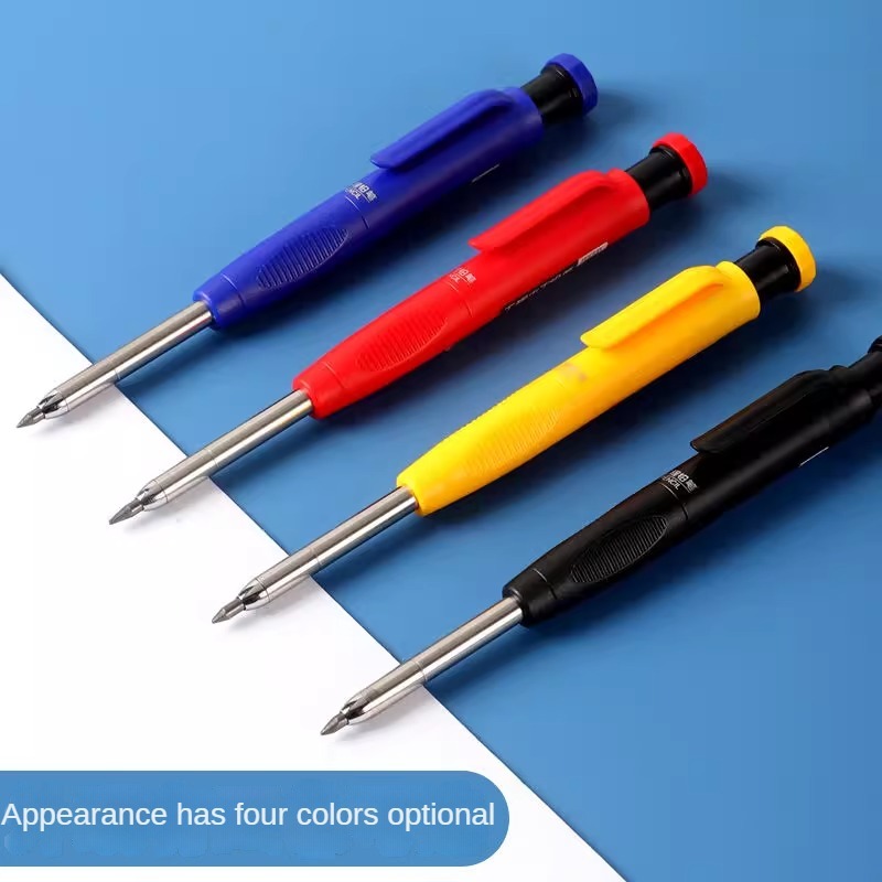 2,8 мм плотник механический карандаш с точилкой для деревообработки строительство длинная головка плотник карандаш милые канцелярские принадлежности