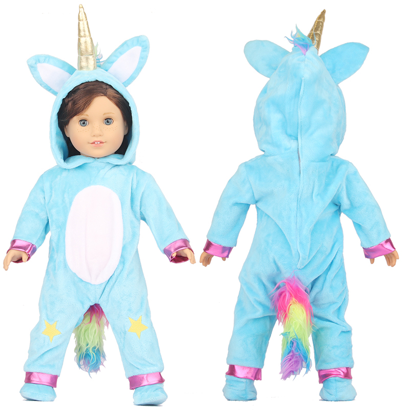 おもちゃアクセサリー 5 色フィット 18 インチ 43 センチメートル人形の服生まれたばかりの赤ちゃん動物人形の服スーツ用ベビーハロウィンフェスティバルギフト